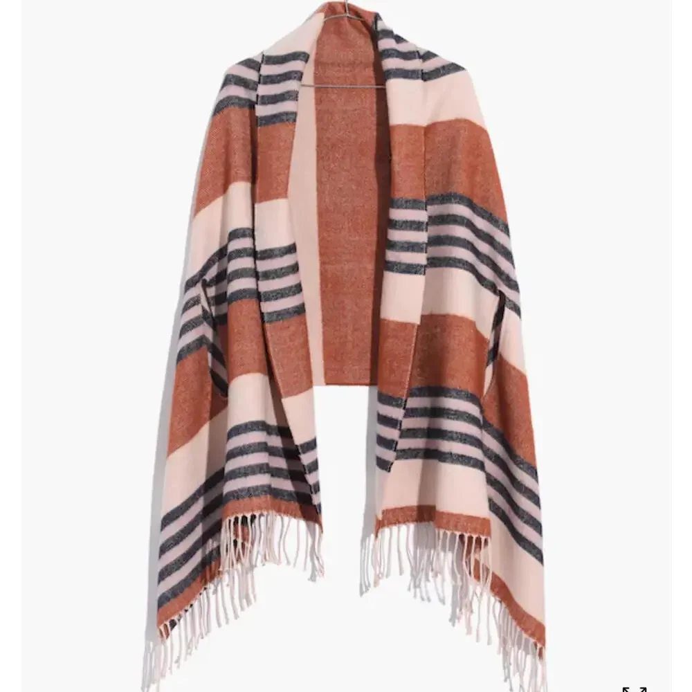 NWOT Madewell Interstripe Cape Scarf - Picture 8 of 9